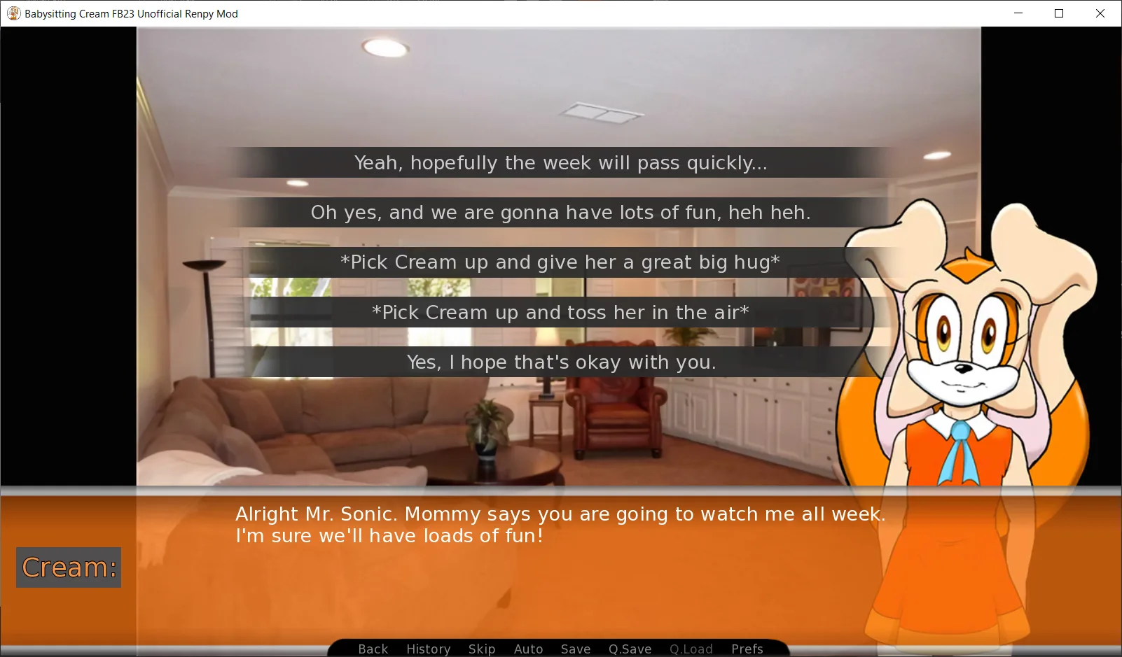 BabySitting Cream FuzzyBunny-Mod Ren'py Port screenshot 1